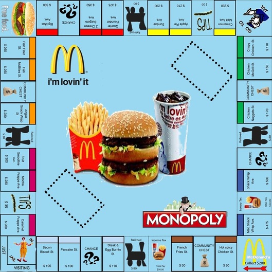 original english monopoly board
